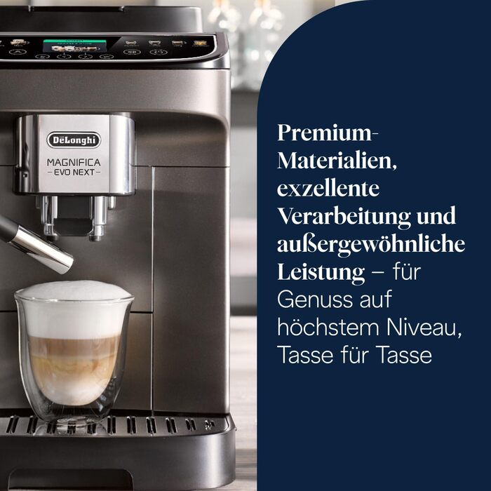 Кавомашина De'Longhi Magnifica Evo Next 13 напоїв, Titan