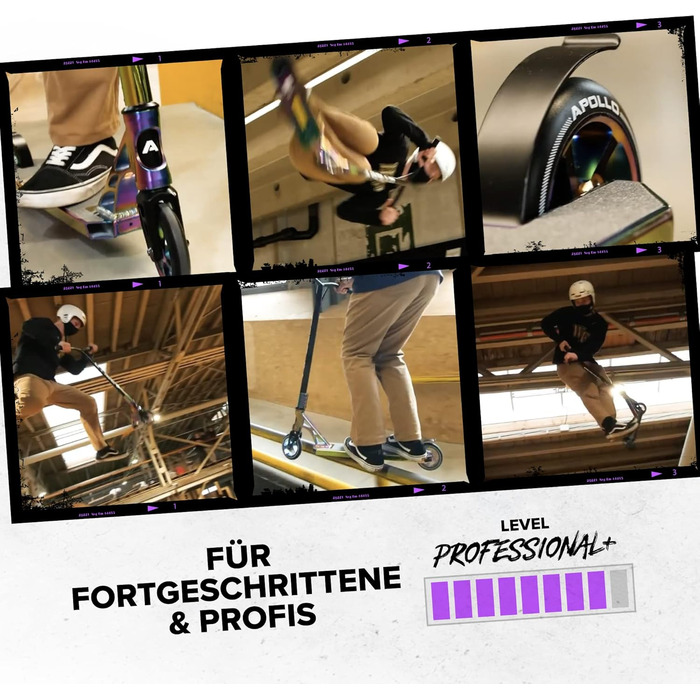 Трюковий самокат Apollo - Genesis Pro X / Genesis Pro X Competition, трюковий самокат високого класу, кулькові підшипники ABEC 9,