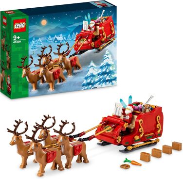 Конструктор LEGO Santa’s Sleigh Set 40499, 343 деталі, сани Санта-Клауса