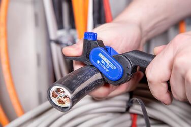 Знімач зовнішньої ізоляції WEICON TOOLS 52000025 No.25 для кабелів до 5 мм, чорно-синій, 210 мм