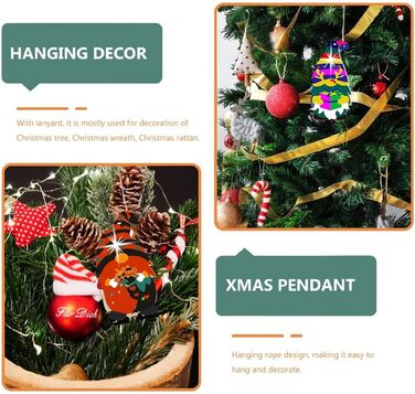 Набір для творчості TUIBEIDAMAI, 354 шт., дерев'яні різдвяні підвіски