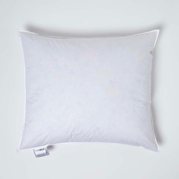 Комплект із 2 пір&39яних подушок Homescapes 60x70 см, подушки з качиного пера, подушки для сну з бавовняним чохлом, м&39які подушки для ліжка, які можна прати