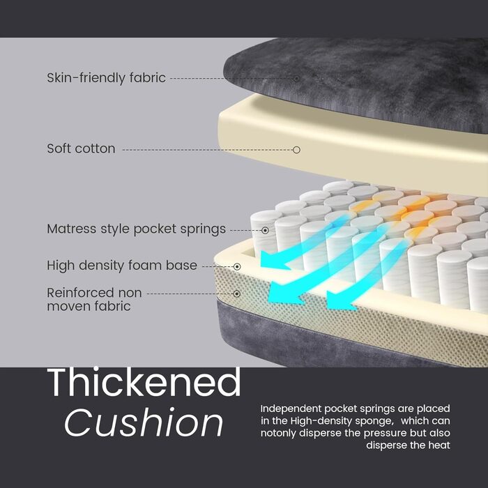 Крісло IWMH для вітальні/спальні, крісло-коктейль Lazy Lounge, зручне з підлокітниками та бічною кишенею, сучасне оксамитове поворотне крісло для читання з металевими ніжками (сіре)