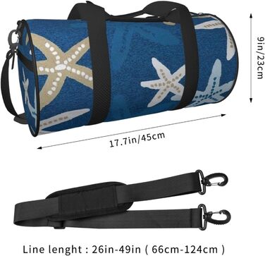 Універсальна спортивна сумка-мішок для подорожей, синій фон, підходить для чоловіків та жінок