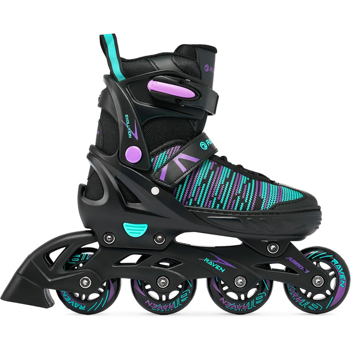 Ковзани/роликові ковзани RAVEN 2-в-1 для дітей, дорослих, дівчаток та жінок, регульовані розміри 35-39 (23 см-25,5 см)