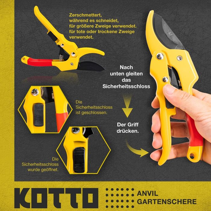 Садові ножиці Fstop Labs, 4-предметні, гострі ножиці для троянд з нержавіючої сталі, прецизійні ножиці для дерев із сумкою для зберігання, обхідне обрізання гілок/гілок/фруктових дерев, діаметр різання до 20 мм, 4 стандартні ножиці