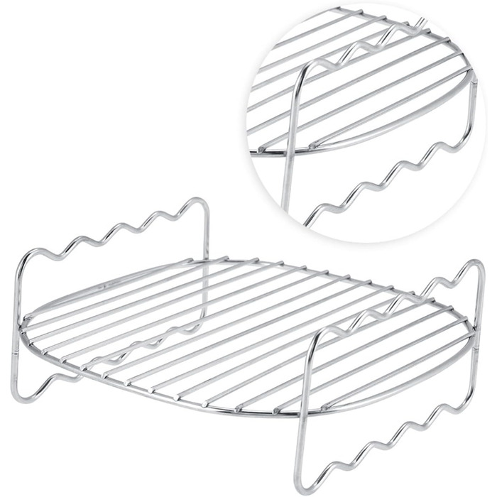 Стійка для фритюрниці Ninja, шампури Деко для випікання для штабельованої фритюрниці Cosori 3.8 л Заміна решітки для барбекю двошарова