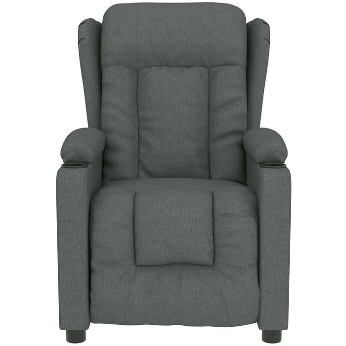 Масажне крісло з обігрівачем, електричне масажне крісло, крісло для телевізора, крісло-реклайнер, крісло для відпочинку, м&39яке крісло, крісло-реклайнер, темно-сіра тканина