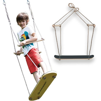 Гойдалка для скейтборду Schildkrt, надзвичайна дерев'яна гойдалка для спритності, рівноваги та координації, протиковзка конструкці