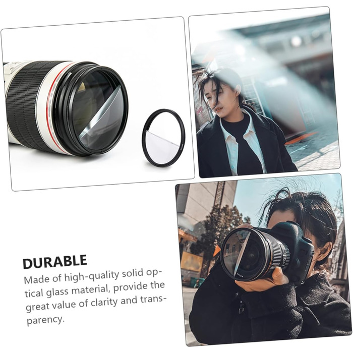 Набір з розділеними діоптрійними призмами. Фотографічні діоптрійні призми. Обєктив калейдоскопа зі скла. Фотографічні розділені діоптрійні призми. Призми для фотокамер. Обєктив камери з фільтром., 1