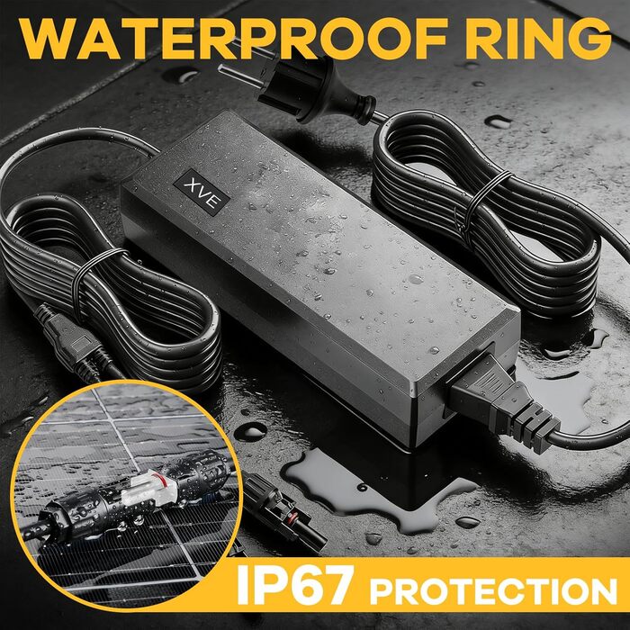 Зарядний пристрій WingFly AC-MC4, для заряджання SolarFlow Hub 1200 / Hub 2000 / AIO 2400 / Solix, 54V/3A, 162W, підходить для використання взимку та в дощову пору року.