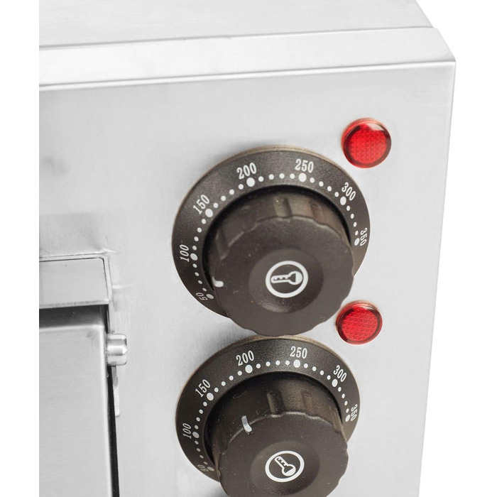 Електрична піч для піци з нержавіючої сталі з каменем для піци 1 камера 2000 Вт кам'яна піч з шамотним каменем