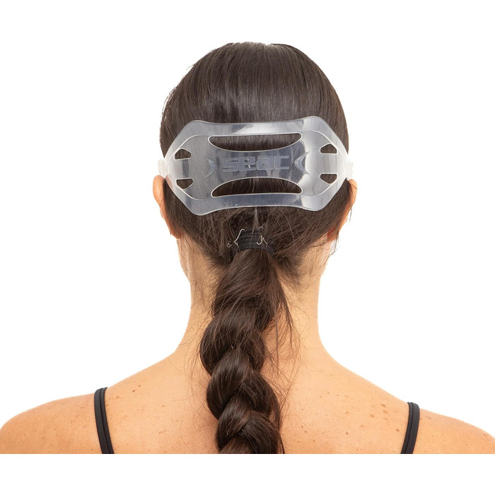 Комплект з маскою Salina та силіконовою трубкою для дорослих та підлітків, один розмір, прозорий/синій