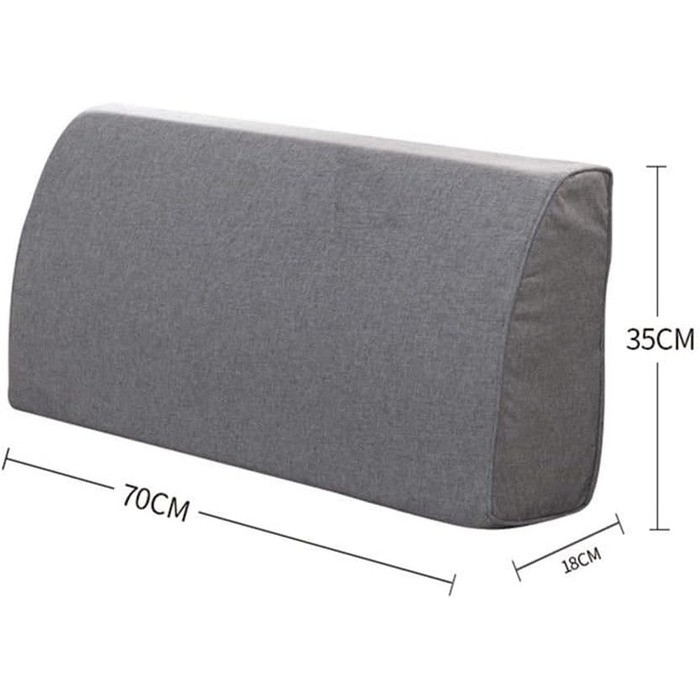 Подушка для спинки дивана YUR з товстої піни зі знімним чохлом, подушка для узголів&39я, подушка для підтримки попереку, велика спинка, подушка для читання, полегшує біль, темно-зелена