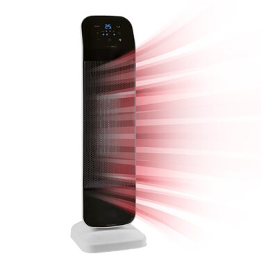 Вентиляторний обігрівач Clatronic з керамічним нагрівальним елементом PTC Регульована температура 15-35 C Охолоджувальний вентилятор Керамічний вентилятор з сенсорною панеллю керування Регульована температура в приміщенні HL 3763