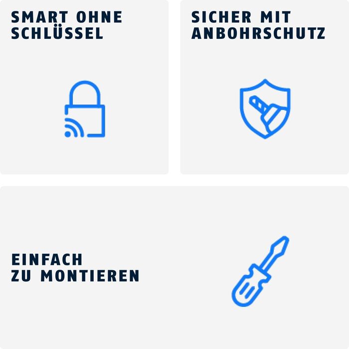 Розумний дверний циліндр CYLOX One - відкривання без ключа за допомогою смартфона та інших аксесуарів - дверний замок із захистом від свердління - відкривання зовнішньою ручкою - внутрішньою ручкою - довжина 30-40/30-40