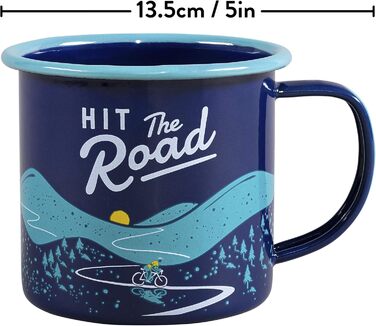 Емальована кружка Gentlemen&39s Hardware GEN322, велосипедна, темно-синя