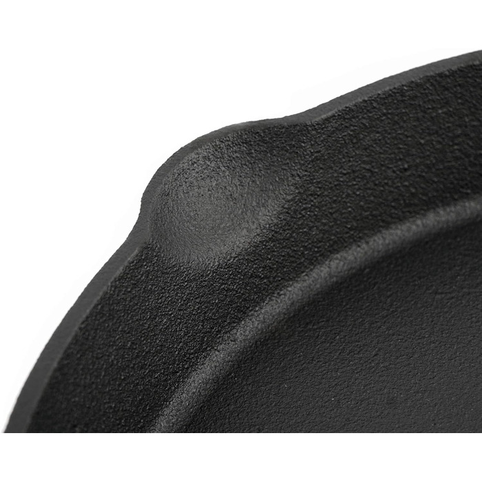 Чавунна сковорода-гриль BBQ-Toro Ø 35 см чавунна сковорода з двома ручками і двома носиками чавунна сервірувальна сковорода сковор