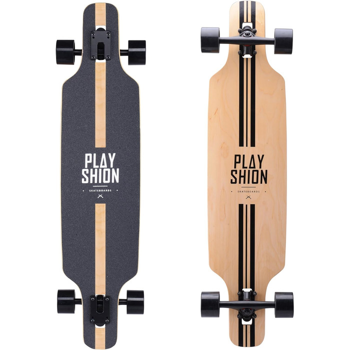 Лонгборд PLAYSHION 39 дюймів, з кульковими підшипниками ABEC-9, скрізний, фрірайд, лінійка круїзерів