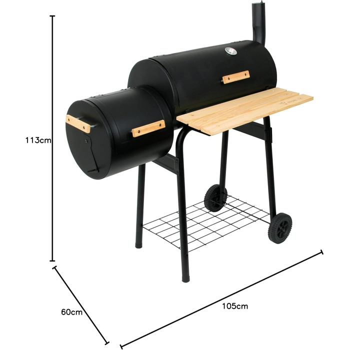 Мангал для барбекю, вугільний з топкою, комбінований, мангал для барбекю на візку, мангал з коптильнею, мангал для барбекю з копти