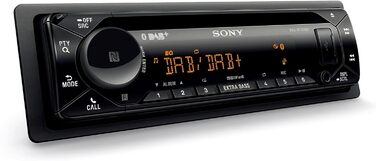 Автомобільна стереосистема Sony MEX-N7300KIT DAB з компакт-диском, подвійним підключенням Bluetooth, USB та AUX Гучний зв'язок Bluetooth 4 x55 Вт 3-кратний вихід Додаткові баси Колір Vario