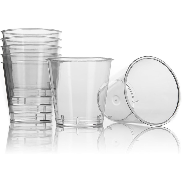 Чарки пластикові 3cl харчові безпечні міцні та багаторазові - Чарки з ударостійкого пластику 200 шт. 3cl, 200 шт.