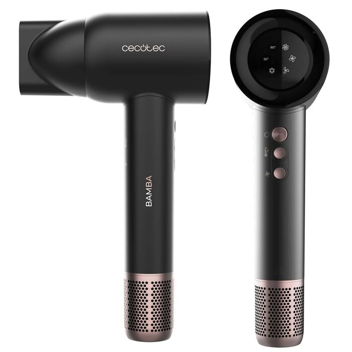 Фен для волосся Cecotec IoniCare Rockstar Nano IonTech, 1600 Вт, чорний, BLDC-двигун наноіони
