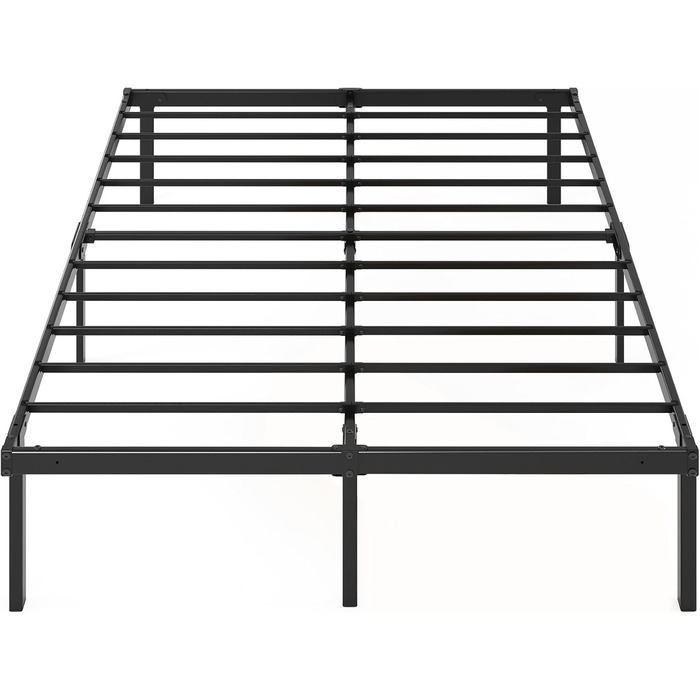 Ліжко Zinus Caleb з металевої платформи, висота 36 см, сталевий каркас, складне, для зберігання під ліжком, легке складання