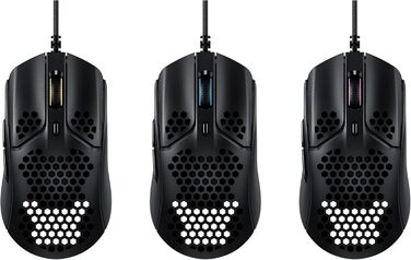 Ігрова миша HyperX Pulsefire Haste - надлегка, 59 г, стільниковий корпус, шестигранний дизайн, кабель HyperFlex, до 16 000 DPI, 6