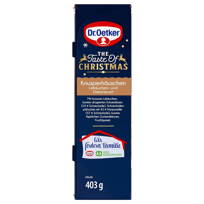 Пряниковий будиночок Dr. Oetker «Хрусткий будиночок», набір для випічки, 403 г