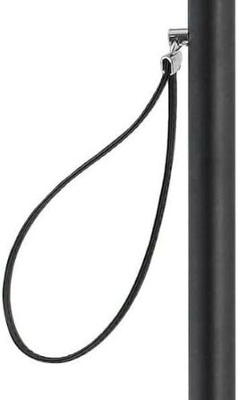 Дизайнерський ріжок для взуття 70 см зі сріблястою ручкою в якості ручки, чорний дерев'яний стрижень