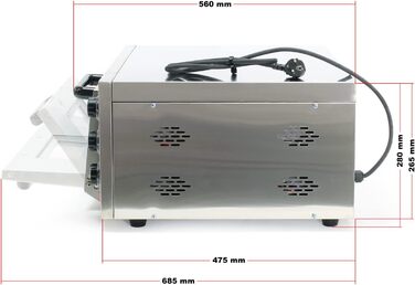 Піч для піци Wiltec 2000 Вт з каменем кордієрит для піци як від Stone Oven Піч для піци Gastro