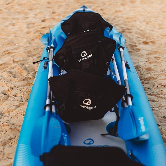 Каяк Spinera Hybris для 1/2/3 або 4 осіб повністю надувний міцний матеріал SpinTex та дно з низькою прострочкою стабільний та легкий ідеальний універсальний каяк для відпочинку Hybris 510 (4 особи)