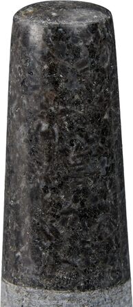 Гранітний розчин Relaxdays з товкачиком, міцний і довговічний, спеції, трави, полірований кам'яний розчин, Ø 8,5 см, V 100 мл, сір