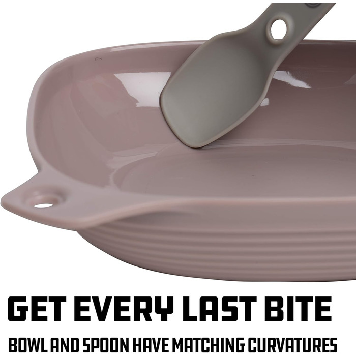 Набір посуду UCO з 4 предметів миска, тарілка та совок 3-в-1, сірий