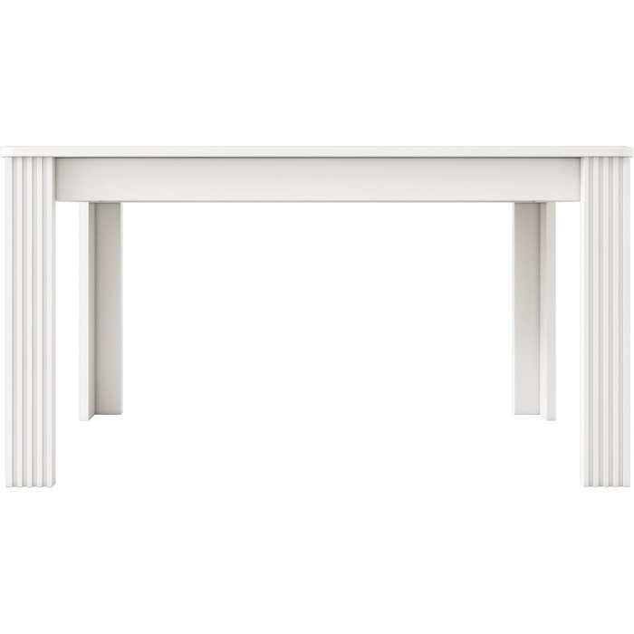 Дерев&39яний обідній стіл Merax, прямокутний обідній стіл, сучасний кухонний стіл для вітальні та їдальні, 116Д x 65Ш x 75В см, білий