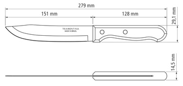 Ніж кухарський TRAMONTINA DYNAMIC, 152 мм (6188675)