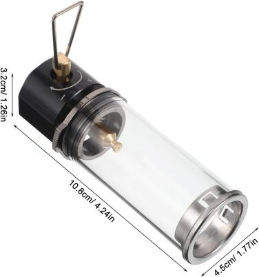 Багатофункціональний портативний газовий ліхтар, чорного кольору, для кемпінгу та використання на свіжому повітрі, з яскравим газовим живленням. Компактний наметовий ліхтар для екстрених ситуацій та освітлення в подорожах.