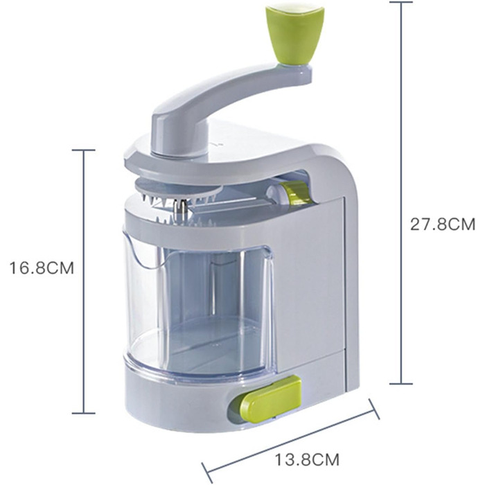 Овочерізка Duiaynke, гостра і гладка, не ковзає, зубчасте обертове лезо, терка для сиру або практичний кухонний інструмент