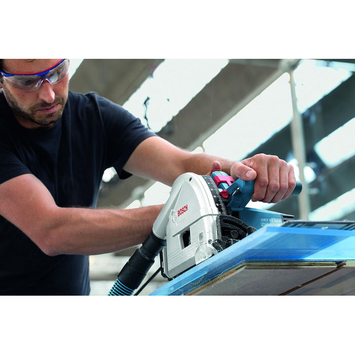 Професійна занурювальна пила Bosch GKT 55 GCE (потужність 1400 Вт, вкл. пиляльний диск Ø 165 мм, вкл. циркулярне пиляльне полотно