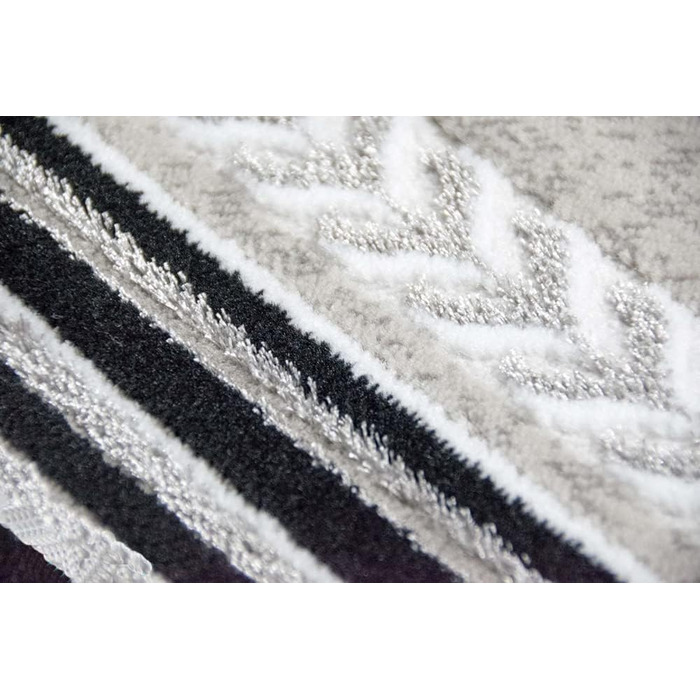 Дизайнерський килим versage візерунок сірий чорний розмір 200 x 290 см