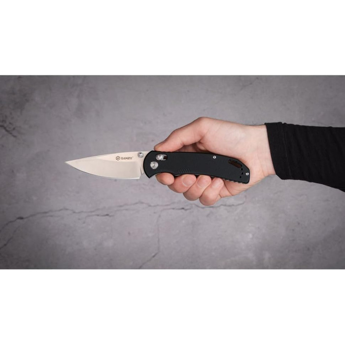 Ніж Ganzo G7531 Колір рукоятки чорний - Довжина клинка 8.9 см - Механізм замикання G-Lock - Сталь клинка нержавіюча сталь 440C