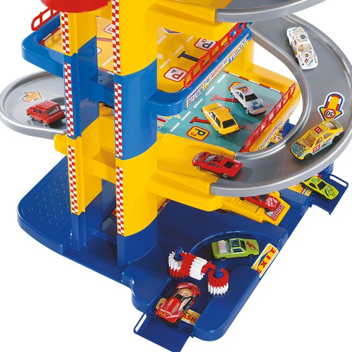 Поверховий гараж для дітей з гаражем, пандусами, канатами, ліфтом, заправкою та буровою станцією дитячі іграшки 3 роки, 6-