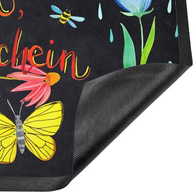 Килимок для дверей Mr. & Mrs. Panda &quotCome In Sunshine&quot 40 x 60 см - Подарунок, Позитивний вислів, Ніч, Килимок для дверей, Мудрість, Мотивація, Килимок для бруду, Прикраса, Килимок для лову бруду, Квіти, Килимок для дверей Чорний 40 x 60 см (Прямо