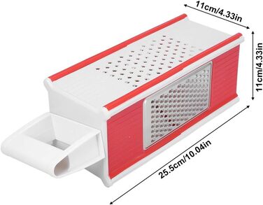Кухонна терка HOLABONITA, Терка для кухонної коробки Терка для овочів Багатофункціональна терка ABS Лезо з нержавіючої сталі для побутових кухонь Кухонна терка Подрібнювачі