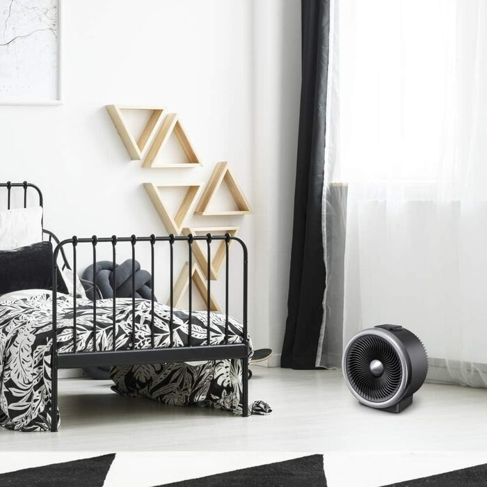 В-1 вентилятор-обігрівач та вентилятор TFH 2000 E - потужність нагріву 1200 Вт / 2000 Вт електричний нагрівач, з термостатом, енергозберігаючий, 2-