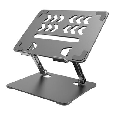 Підставка для планшета та ноутбука, регульована по висоті, з алюмінієвим тримачем, ергономічна з охолодженням, портативна настільна підставка з подвійною опорою для планшетів та ноутбуків до 17,3 дюймів