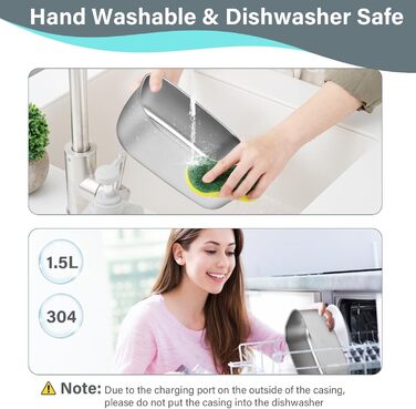 Електричний ланчбокс VMUTGA 1,5 л, 60 Вт, з підігрівом від 12В/24В/220В. Термоконтейнер для гарячих обідів з сумкою, виделкою та ложкою з нержавіючої сталі для автомобіля, вантажівки, офісу.