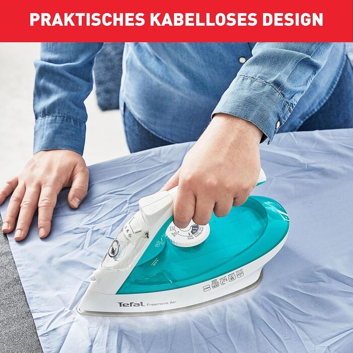 Акумуляторна парова праска Tefal FV6520 Freemove Air 2400 Вт 25 г / хв безперервної пари 115 г / хв парового удару Акумуляторна те