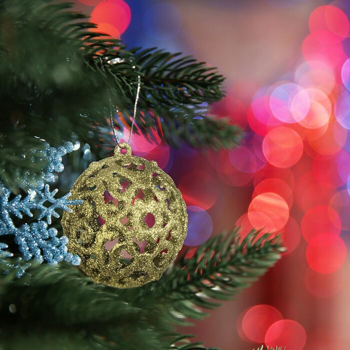 Різдвяні кульки наборі з 150 шт золоті Relaxdays